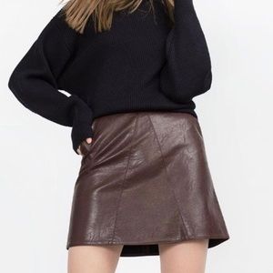 Zara Leather skirt
